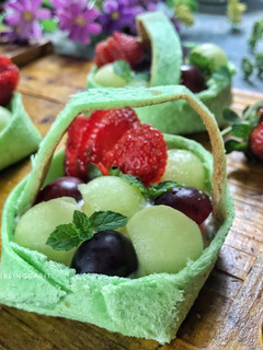Foto resep Fruit sandwich in basket
