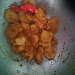 A picture of Arbi masala.
