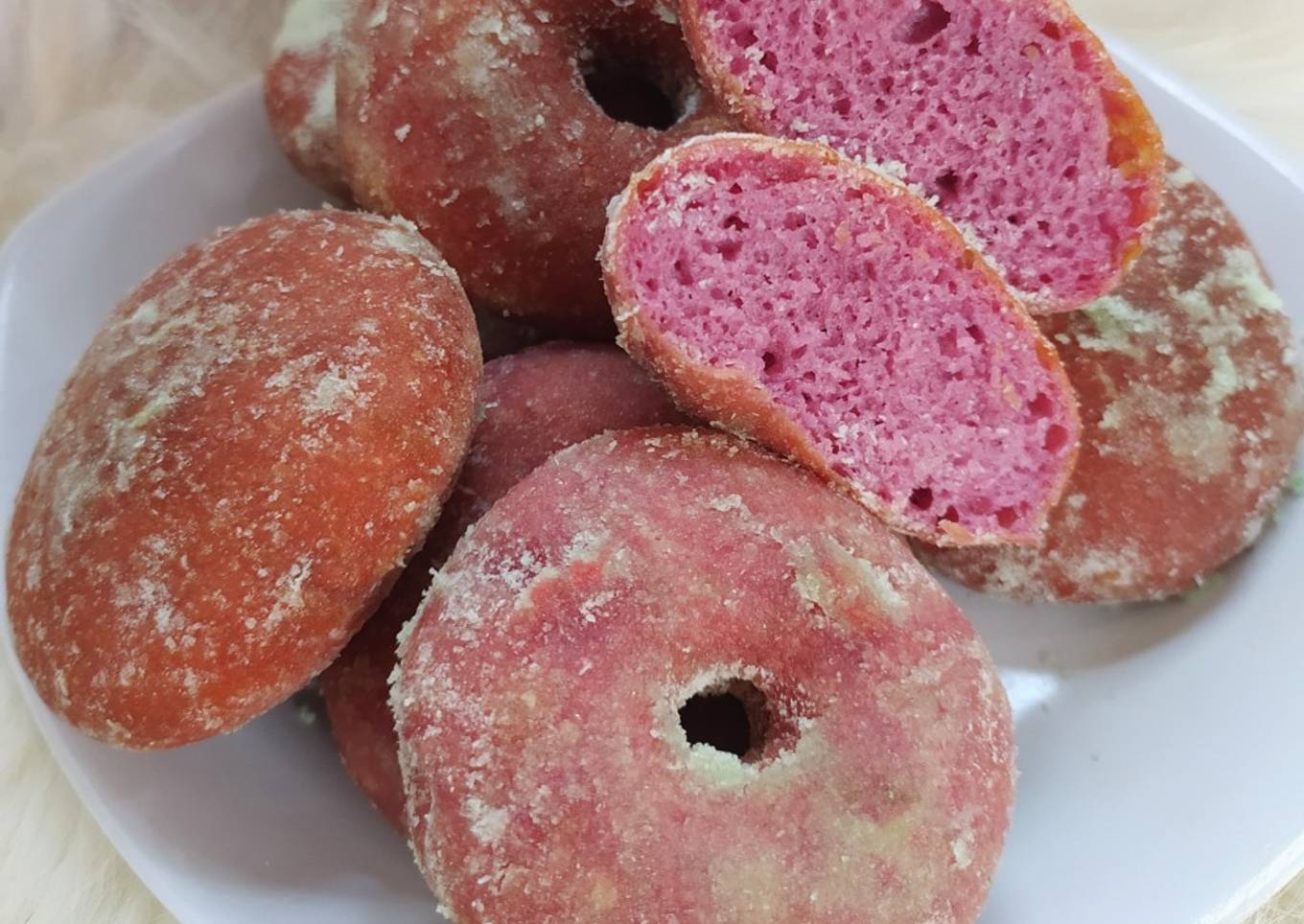 Donat Ubi Ungu 🍠 "Chewy dan Lembut" #ExploreResepDonat