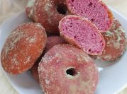 Gambar donat ubi ungu