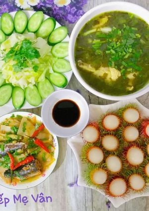 Hình của món Mâm cơm gia đình thời Covid 19.