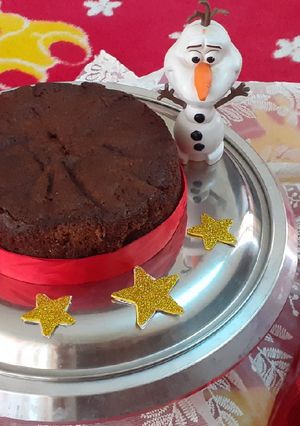 A picture of Plum cake Christmas cake eggless and whole wheat.