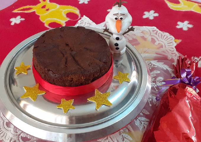 Recipe of Homemade Plum cake Christmas cake eggless and whole wheat