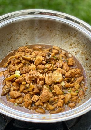 Foto resep Yamin ayam jamur (topping)