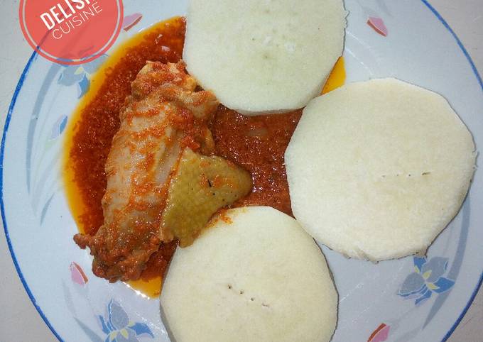 Steps to Make Ultimate Boiled yam and stew