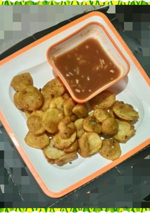 A picture of Dal ke pakode.