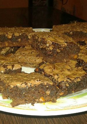 Una foto de Brownies con manÍ