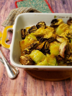 Foto di Porro e radicchio gratinati
