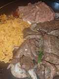 Liver and onion estillo mexicana
