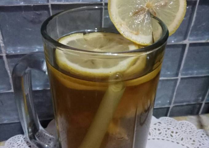 Resep Lemon tea serai jahe yang Harus Anda Coba