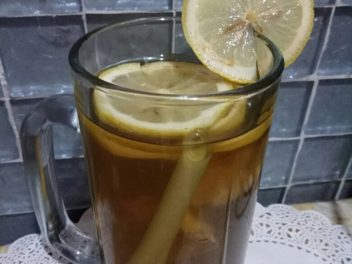 Cara Gampang Membikin Resep Lemon tea serai jahe yang  Bikin Ketagihan Anti Ribet, Bikin Ngiler