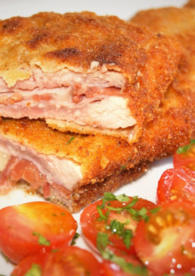Una foto de Filetes de cerdo milanesa