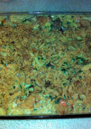 A picture of Brenda's BLT Hamburger Mac & Cheese.