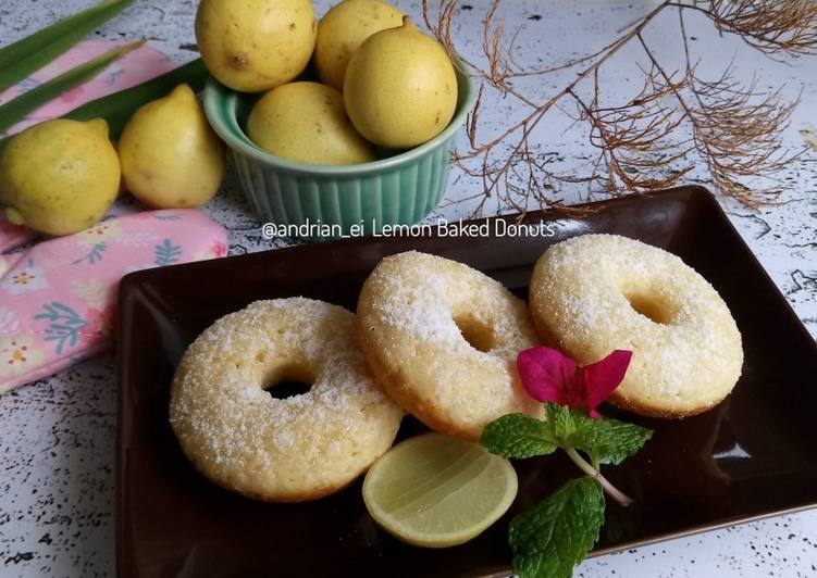 Bahan Lemon Baked Donuts | Cara Masak Lemon Baked Donuts Yang Bikin Ngiler