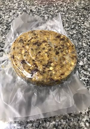 Una foto de Hamburguesas de porotos colorados y batata