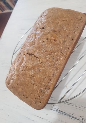 Una foto de Budín súper fácil con avena y chocolate