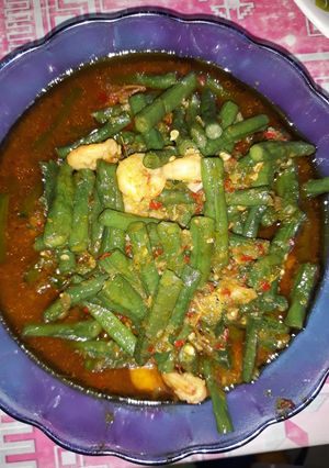 Foto resep Tumis kacang panjang + udang