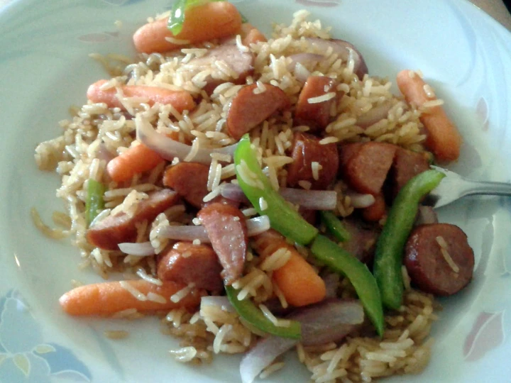 Recipe Smoked Sausage & Rice Skillet Dinner the So Delicious So Delicious