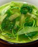 🌱 Canh Bí Xanh & Cải Rocket Nấu Chay