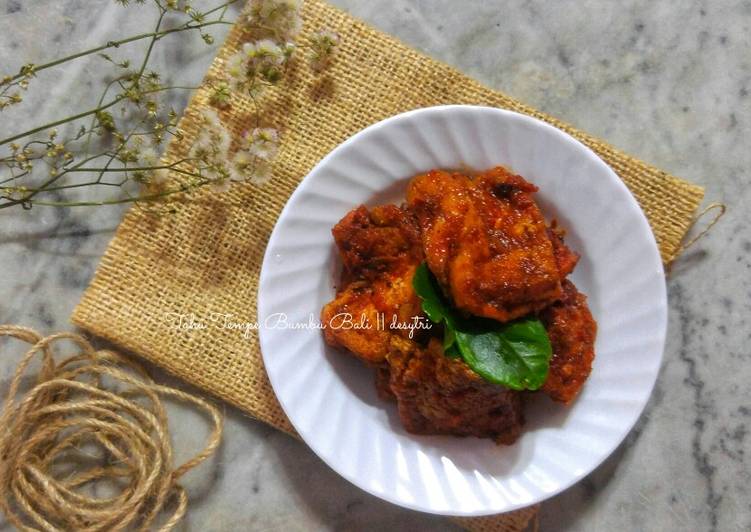 Cara mudah meracik Tahu Tempe Bumbu Bali, Bisa Manjain Lidah