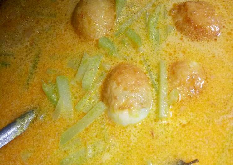 Resep Santan labu siam telor rebus 😋😋, Lezat