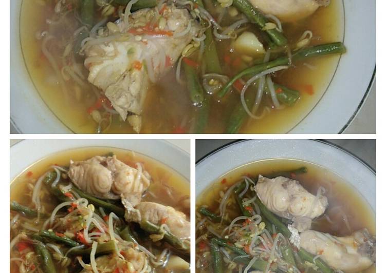 Resep Sup Ikan sayur Tauge+Kacang Panjang, Bisa Manjain Lidah