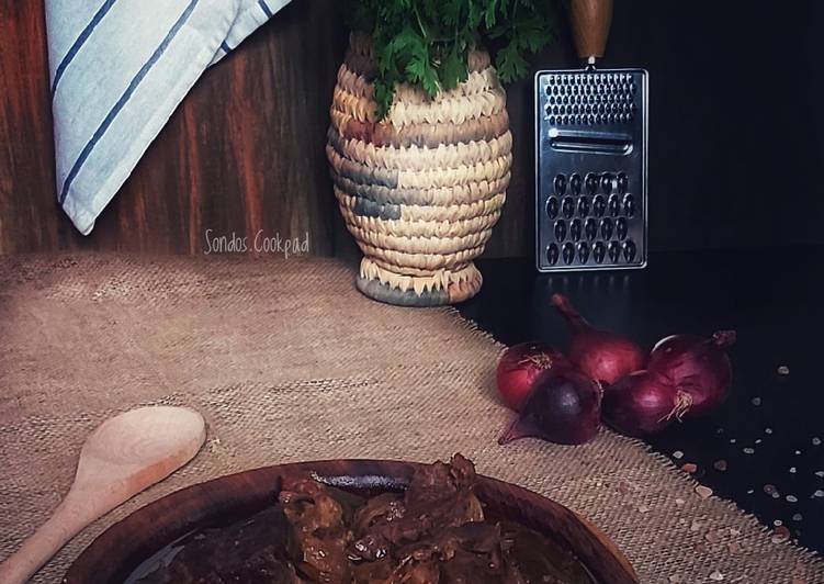 Recipe of Super Quick Homemade Kebab with caramelized onions