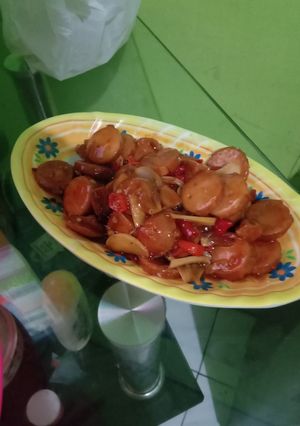 Foto resep Sosis Saus Pedas Manis #Maravia