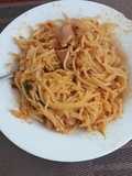 Spaghetti with sausages