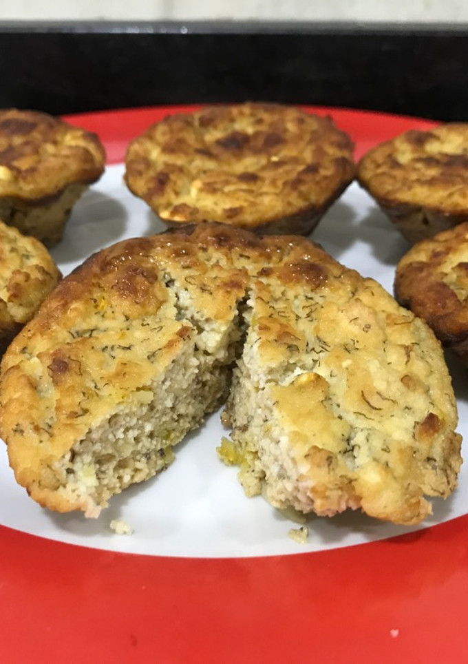 Una foto de Muffin de banana y ricota