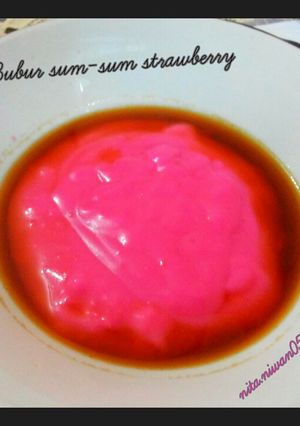 Foto resep Bubur sum-sum strawberry