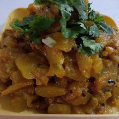 A picture of Pumpkin ki sabji.