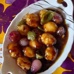 A picture of Baby Potato Manchurian.