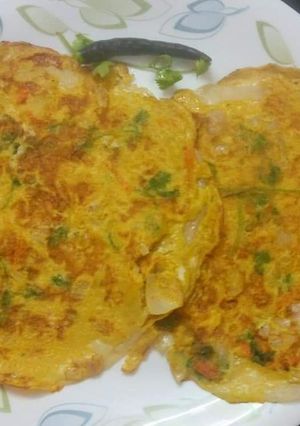 A picture of Egg flour dosa.