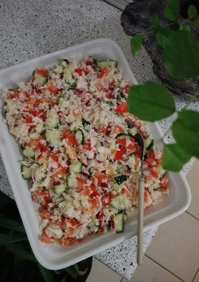 Una foto de Tabulé de coliflor cruda