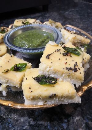 A picture of Sandwhich Dhokla.