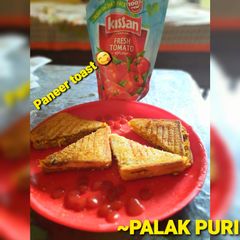 A picture of Paneer toast.
