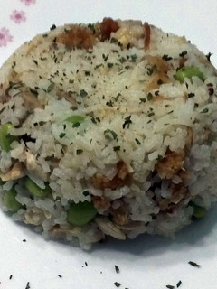 A picture of Roasted Chicken And Edamame Bean Baked Rice.