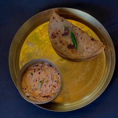 A picture of Kathiyawadi Dahi Tikhari (Kathiwad Special).