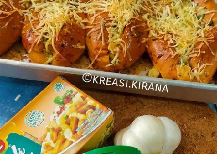 Resep Garlic bread ala korea Anti Gagal