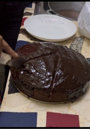 Una foto de Bizcocho de chocolate: