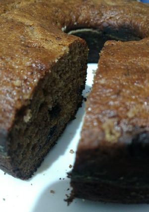 Una foto de Budín saludable integral de banana y chips