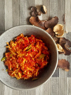Foto resep Ayam suwir pete Balado