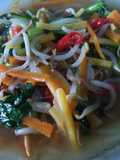 Tumis toge, wortel, casim