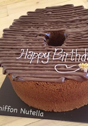 Foto resep Nutella Chiffon Cake