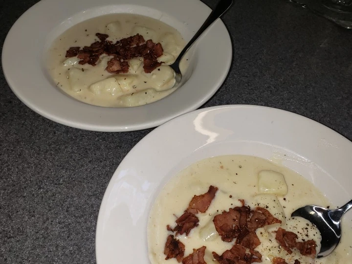 Simple Way Make Recipe Creamy Cheesy Potato Soup that is  Makes Drooling, Addictive}