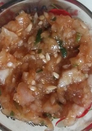 A picture of Kachar chutney.