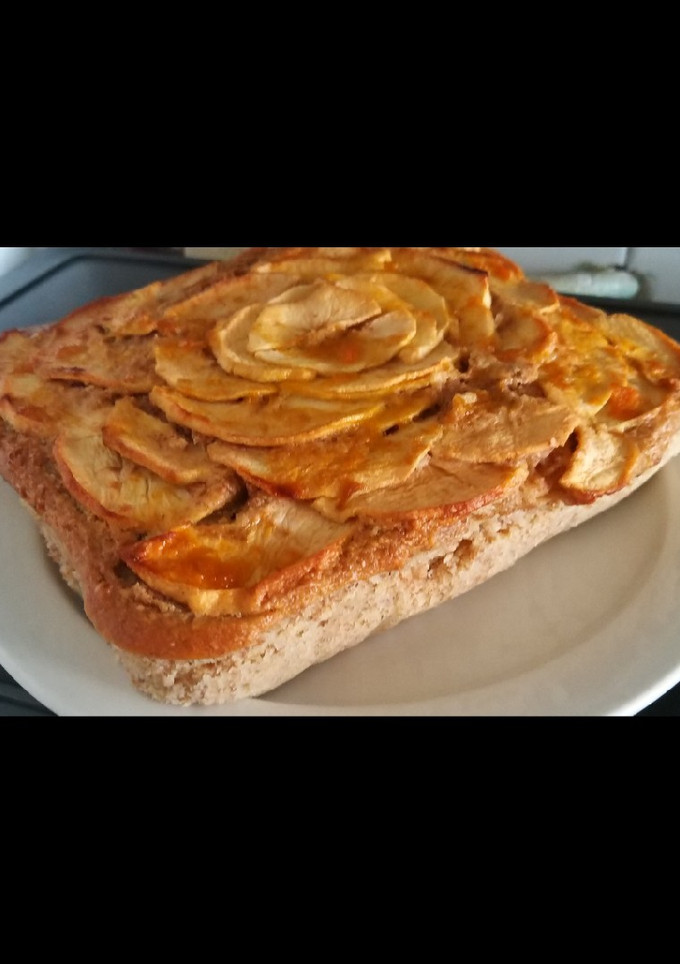 Una foto de Tarta de Manzana 🍏 Fácil de Hacer! SIN ACEITE