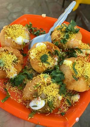 A picture of Golgappa papri.