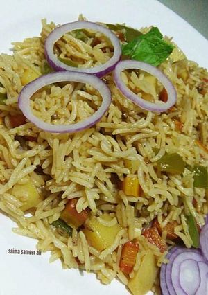 A picture of Sabzi pulao #cookpadapp.